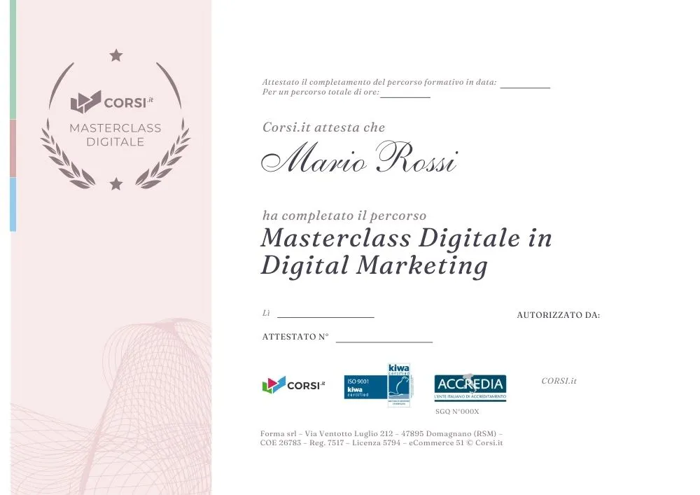 Immagine certificato